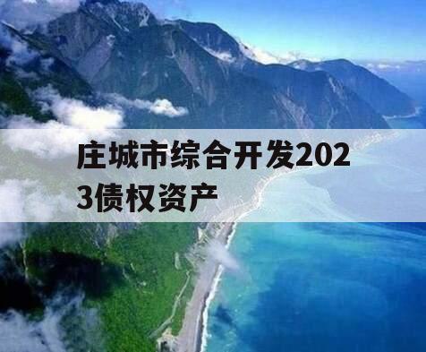 庄城市综合开发2023债权资产