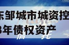 山东邹城市城资控股2023年债权资产