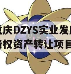 重庆DZYS实业发展债权资产转让项目 重庆DZYS实业发展债权资产转让项目