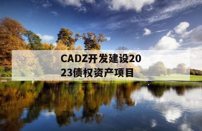 CADZ开发建设2023债权资产项目 CADZ开发建设2023债权资产项目