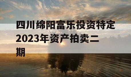 四川绵阳富乐投资特定2023年资产拍卖二期