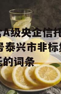 包含A级央企信托-859号泰兴市非标集合信托的词条