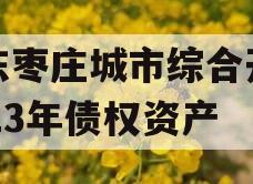 山东枣庄城市综合开发2023年债权资产 山东枣庄城市综合开发2023年债权资产