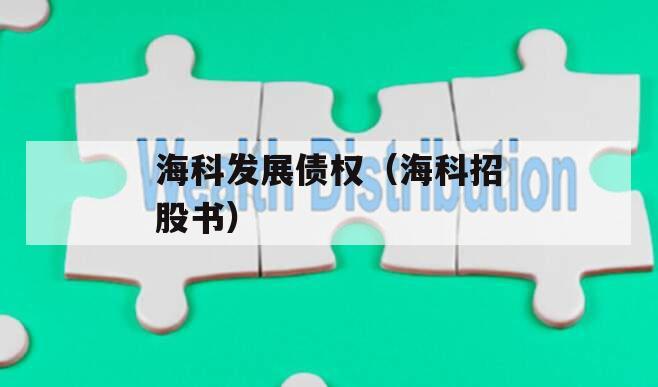 海科发展债权（海科招股书）