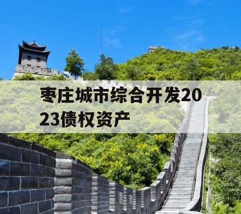 枣庄城市综合开发2023债权资产