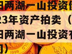 简阳两湖一山投资债权2023年资产拍卖（简阳两湖一山投资有限公司）