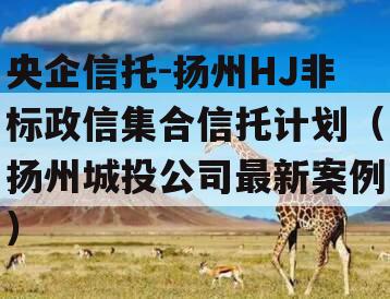央企信托-扬州HJ非标政信集合信托计划（扬州城投公司最新案例）
