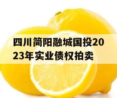 四川简阳融城国投2023年实业债权拍卖