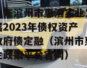 山东滨州市惠滨实业发展2023年债权资产政府债定融（滨州市惠企政策平台官网）