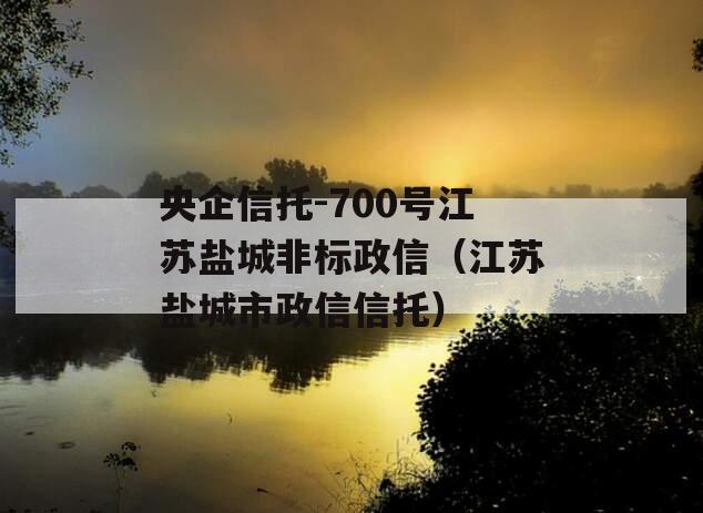 央企信托-700号江苏盐城非标政信（江苏盐城市政信信托）