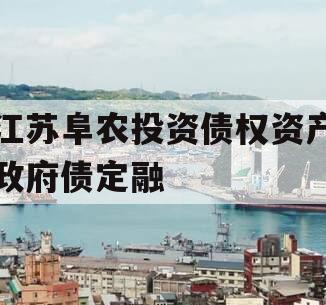 江苏阜农投资债权资产政府债定融 江苏阜农投资债权资产政府债定融