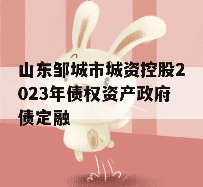 山东邹城市城资控股2023年债权资产政府债定融