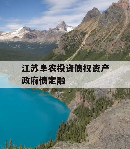 江苏阜农投资债权资产政府债定融