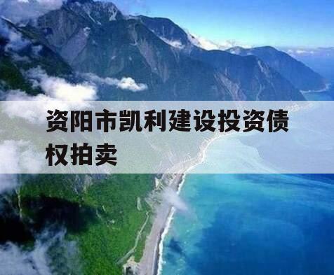 资阳市凯利建设投资债权拍卖