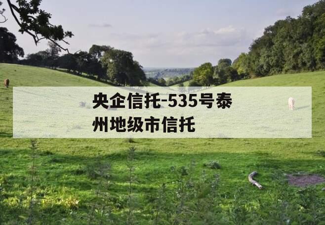 央企信托-535号泰州地级市信托
