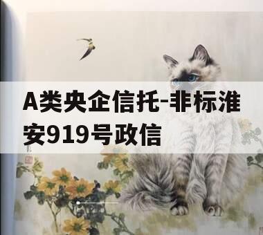 A类央企信托-非标淮安919号政信