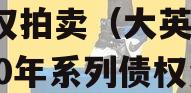 大英县通源实业2023债权拍卖（大英通源2020年系列债权资产）
