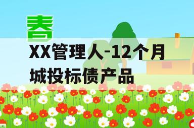 XX管理人-12个月城投标债产品 XX管理人-12个月城投标债产品