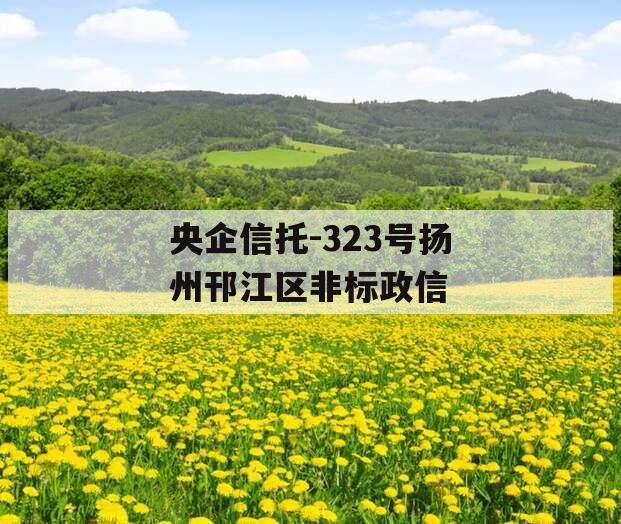 央企信托-323号扬州邗江区非标政信