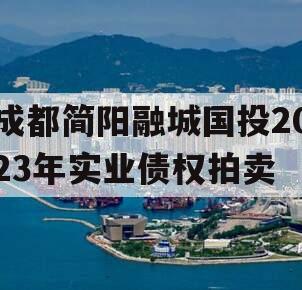 成都简阳融城国投2023年实业债权拍卖