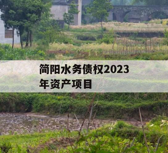 简阳水务债权2023年资产项目 简阳水务债权2023年资产项目