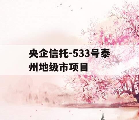 央企信托-533号泰州地级市项目