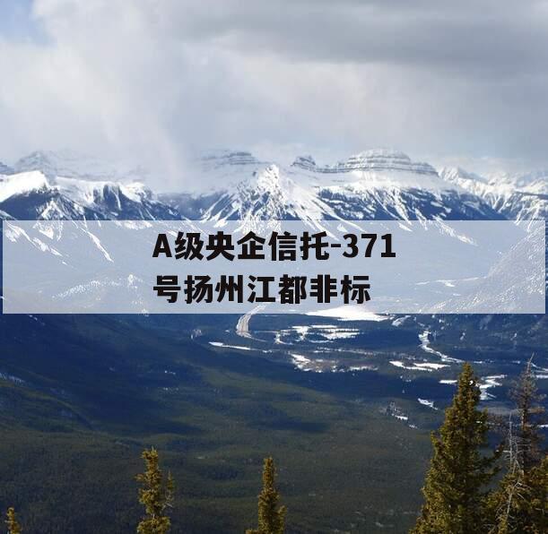 A级央企信托-371号扬州江都非标