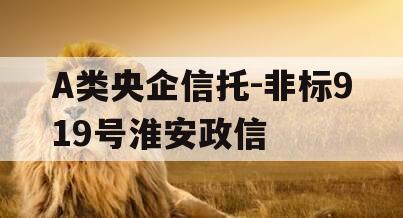 A类央企信托-非标919号淮安政信 A类央企信托-非标919号淮安政信