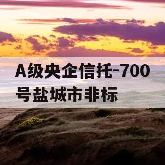 A级央企信托-700号盐城市非标