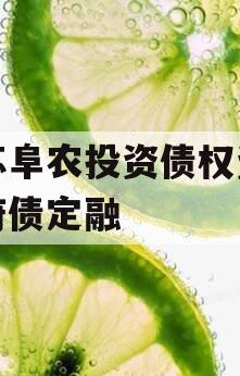 江苏阜农投资债权资产政府债定融