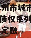 河南林州市城市投资2023年债权系列产品政府债定融