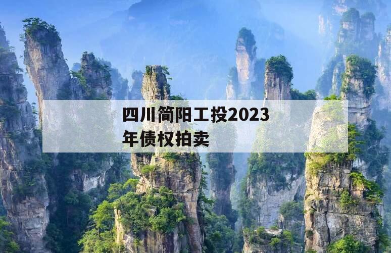 四川简阳工投2023年债权拍卖 四川简阳工投2023年债权拍卖