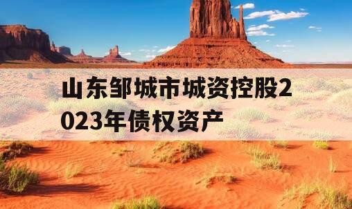 山东邹城市城资控股2023年债权资产