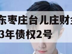 山东枣庄台儿庄财金2023年债权2号