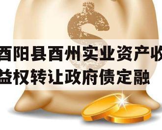 酉阳县酉州实业资产收益权转让政府债定融