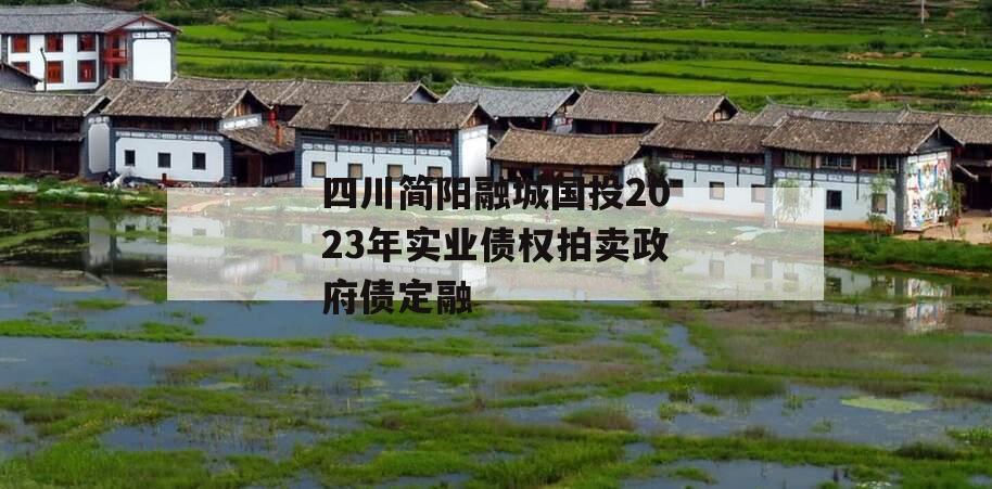 四川简阳融城国投2023年实业债权拍卖政府债定融