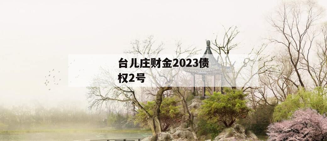 台儿庄财金2023债权2号