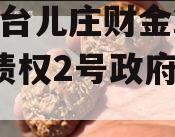 枣庄台儿庄财金2023年债权2号政府债定融