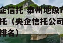 央企信托-泰州地级市信托（央企信托公司规模排名）