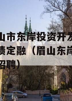眉山市东岸投资开发政府债定融（眉山东岸建设招聘）