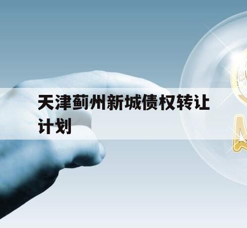 天津蓟州新城债权转让计划