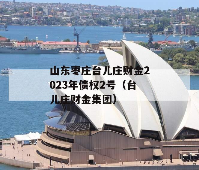 山东枣庄台儿庄财金2023年债权2号（台儿庄财金集团）
