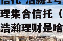 渤海信托-浩淼1号资产管理集合信托（渤海银行浩瀚理财是啥意思）