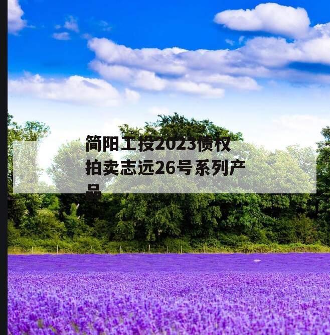 简阳工投2023债权拍卖志远26号系列产品 简阳工投2023债权拍卖志远26号系列产品