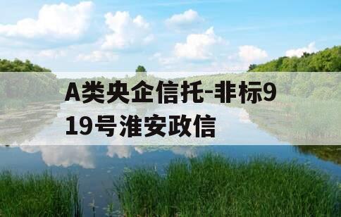 A类央企信托-非标919号淮安政信