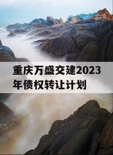 重庆万盛交建2023年债权转让计划 重庆万盛交建2023年债权转让计划