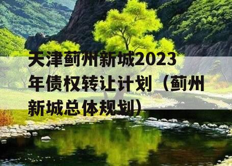 天津蓟州新城2023年债权转让计划（蓟州新城总体规划）