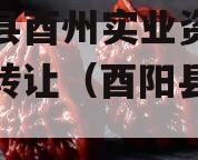 酉阳县酉州实业资产收益权转让（酉阳县国资局）