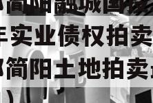 成都简阳融城国投2023年实业债权拍卖（成都简阳土地拍卖最新信息）