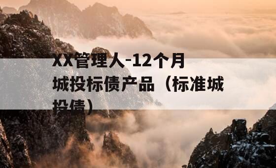 XX管理人-12个月城投标债产品（标准城投债）